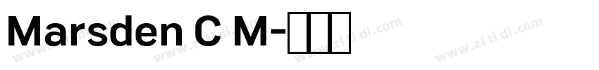 Marsden C M字体转换